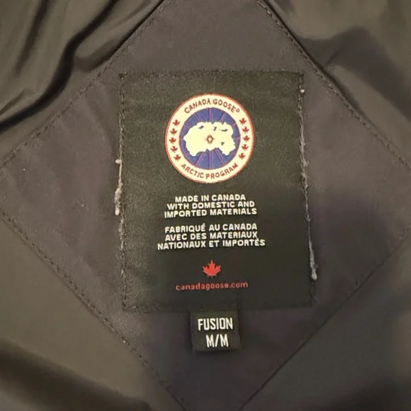 Canada Goose Navy Carson Hooded Puffer Jacket
